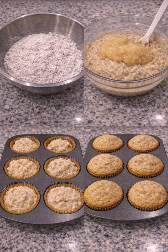 how to make applesauce mufiins