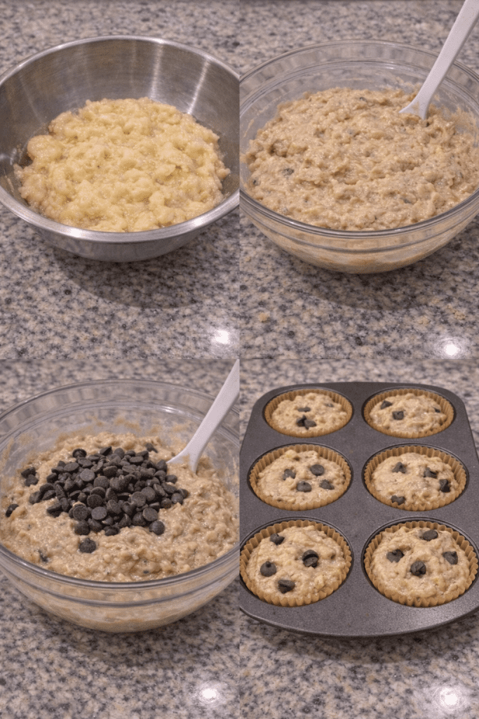 how to make banana protein muffins