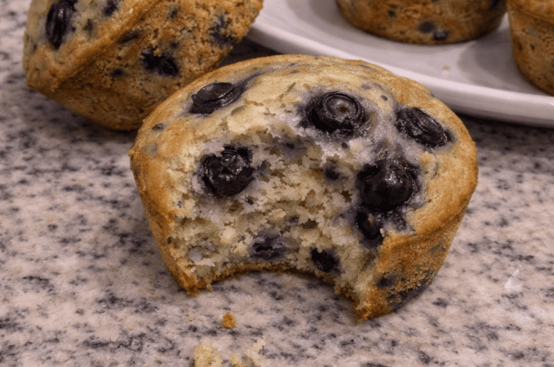 Blueberry zucchini muffins