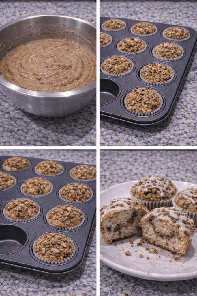 how to make cinnamon roll muffins