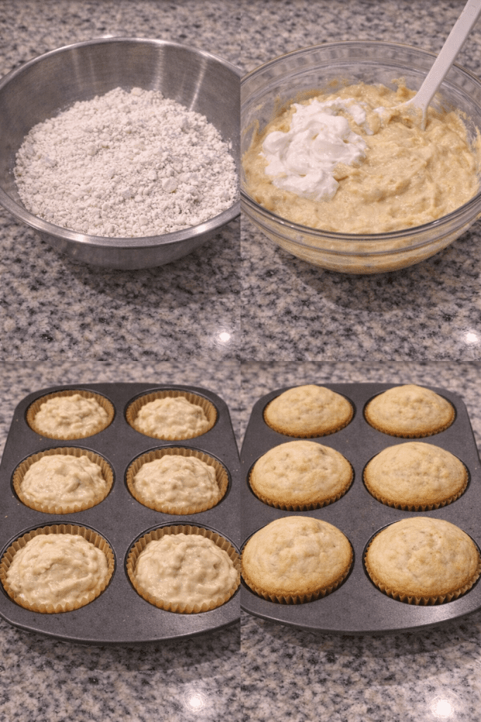 how to make greek yogurt muffins