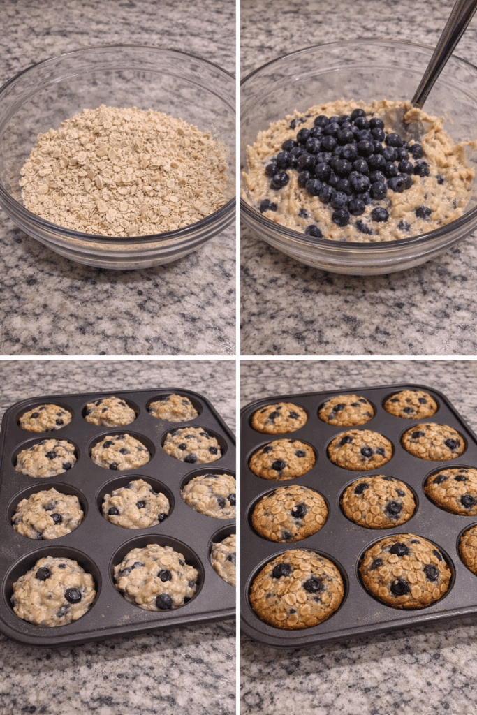Oatmeal blueberry muffins