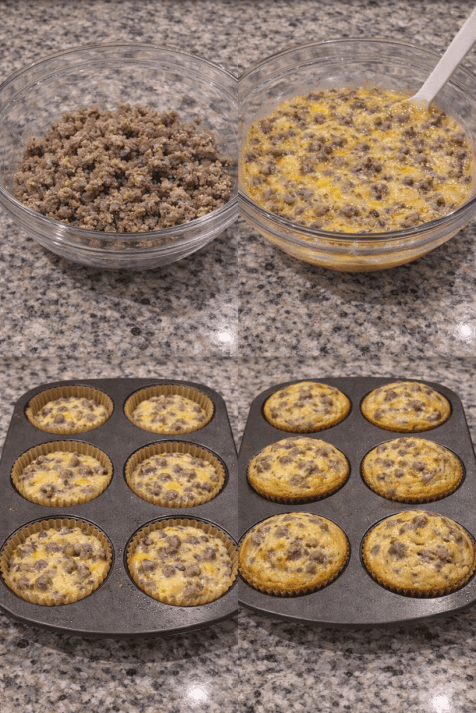 how to make sausage egg muffins