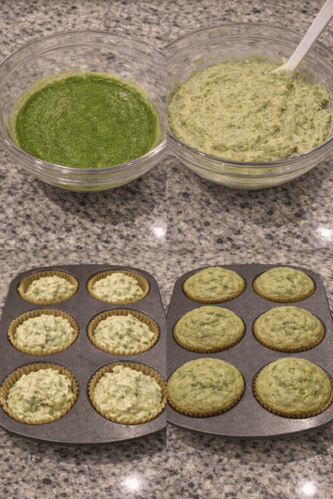 how to make spinach muffins