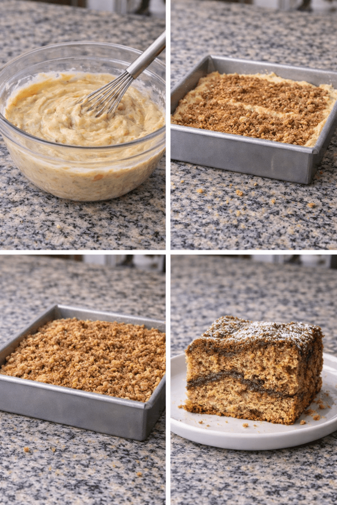 how to make banana coffee cake