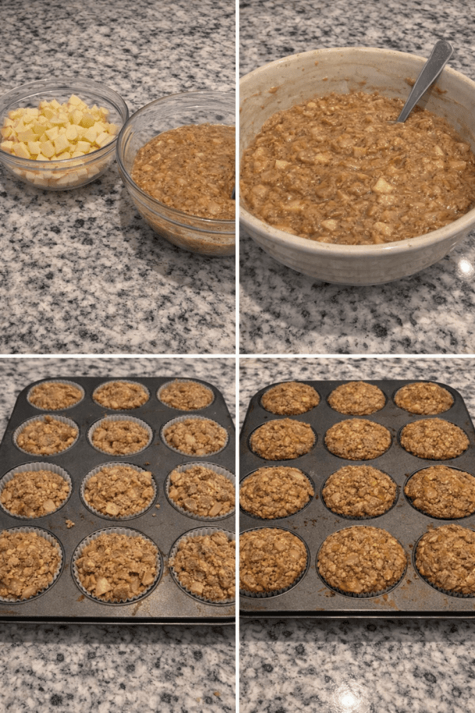 how to make apple cinnMON muffins
