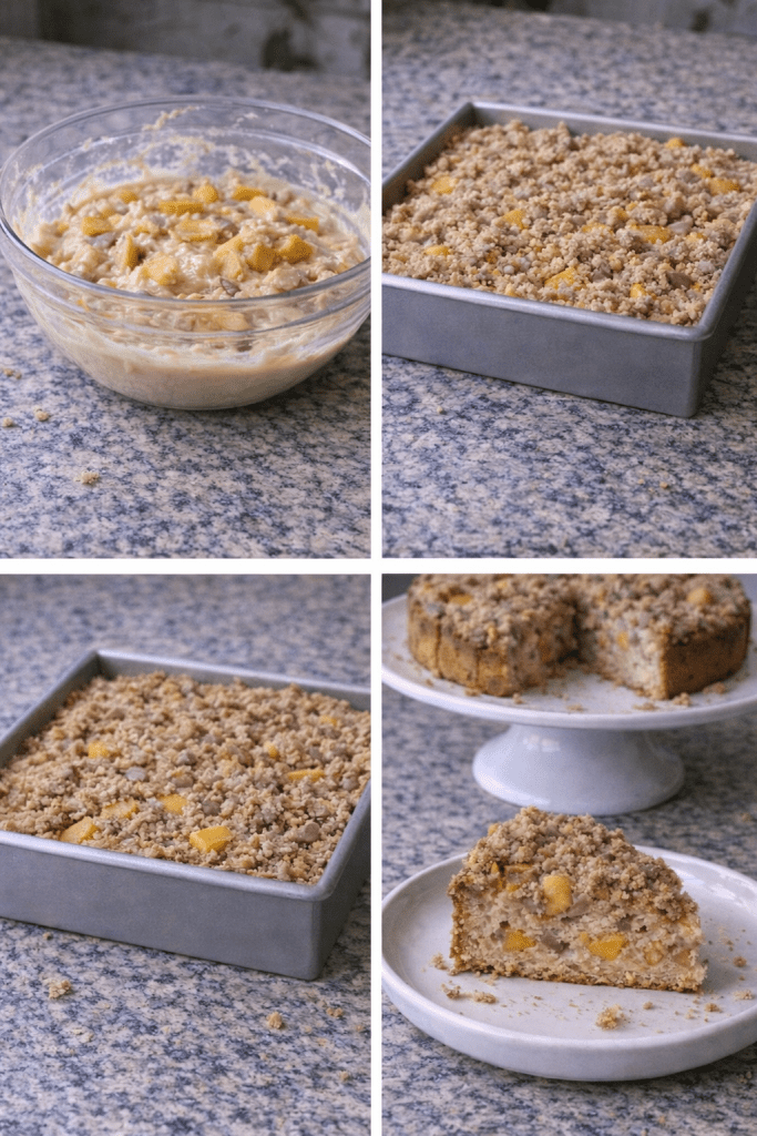 how to make Peach coffee cake 