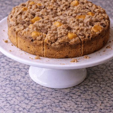 Peach coffee cake