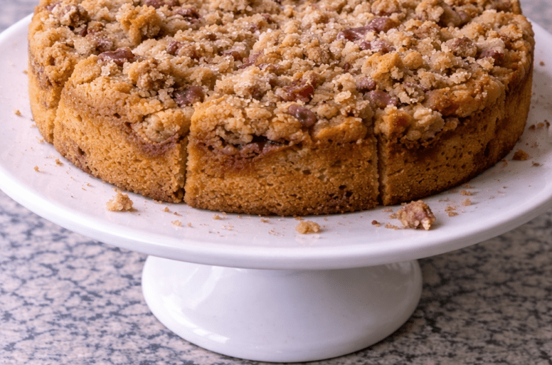 rhubarb coffee cake