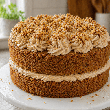 coffee and walnut cake