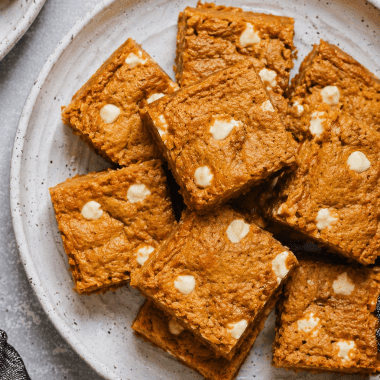 pumpkin spice blondies