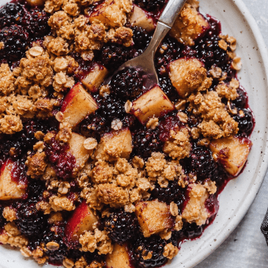 Apple Blackberry Crumble