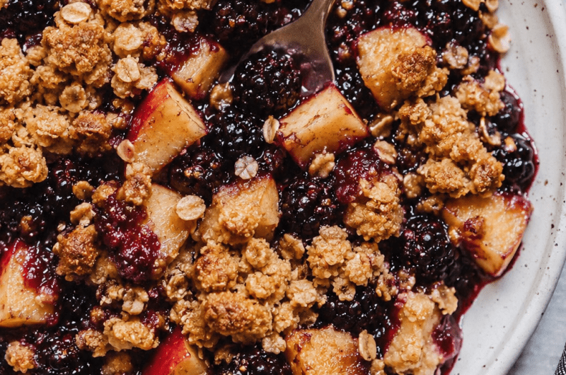 Apple Blackberry Crumble