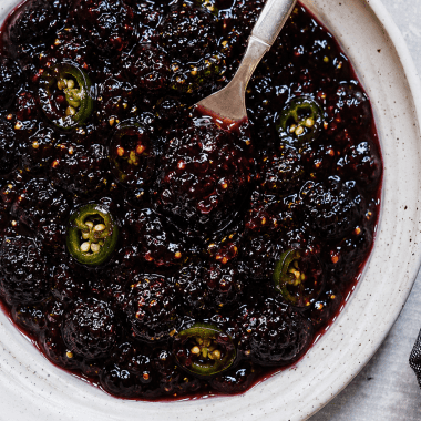blackberry jalapenio jam
