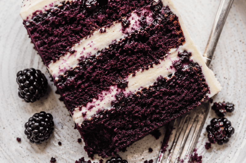 blackberry velvet cake